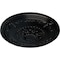 Ekena Millwork Athens Ceiling Medallion (Fits Canopies up to 3 5/8"), Hand-Painted Jet Black, 26 1/4"OD x 3 1/4"P CM27ATBLF - alternate 3
